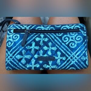 Vera Bradley Blue Patterned Clutch
